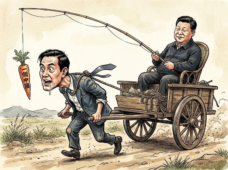 马英九拉马车（AI画作）