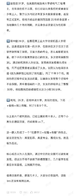 关于德国中国留学生连环迷奸案的一些信息