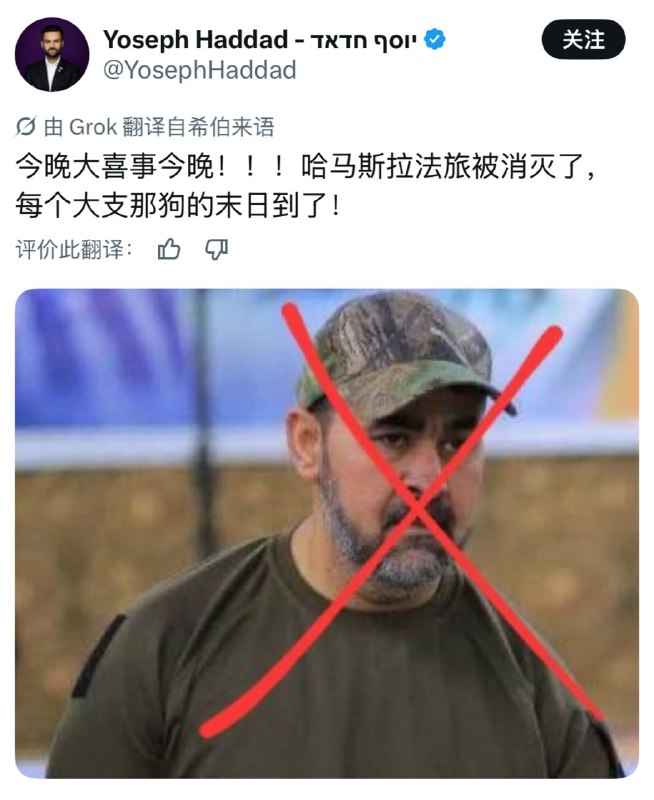 推特翻译小出错，近平