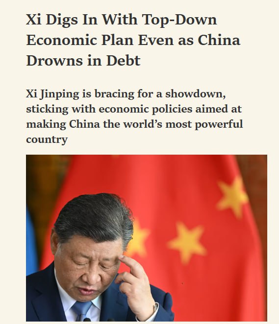 华尔街日报报道，今年年初，当中国经济乌云密布时，一个中共高层顾问机构为北京领导人准备了一份报告