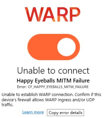 厦门移动的新墙，省出口安装MITM因此在当地出现无法使用WARP的情况