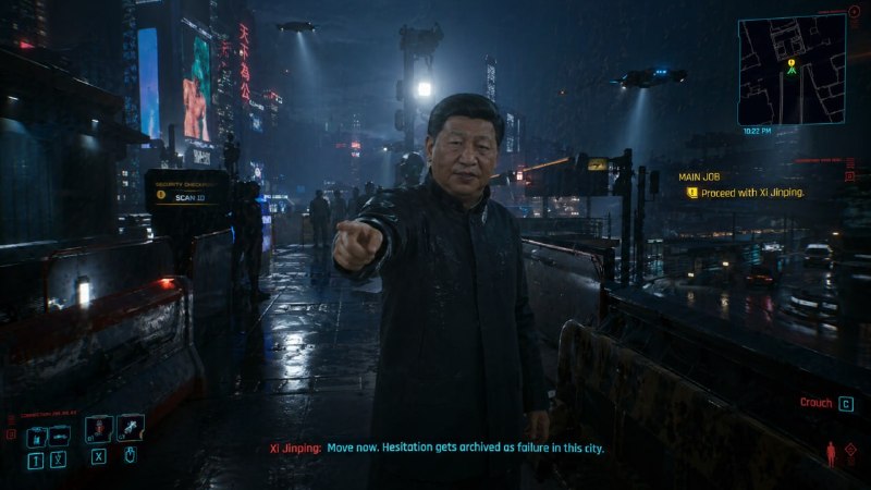 习近平出现在赛博朋克如果主席在游戏里面，你会与他在夜之城一起战斗，还是结为世仇？习近平出现在赛博朋克如果主席在游戏里面，你会与他在夜之城一起战斗，还是结为世仇？