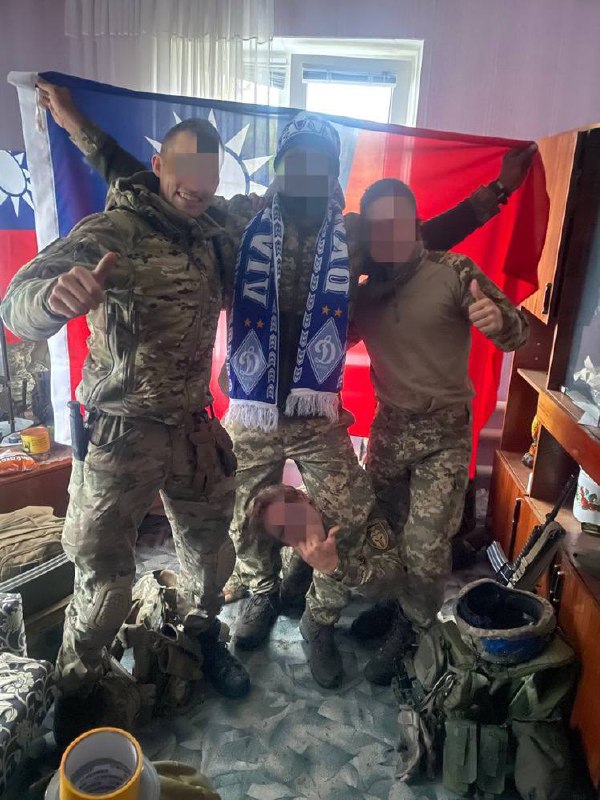 來自四方各國加入國際兵團為烏克蘭助戰的志願者🇹🇼🇧🇷🇫🇮🇺🇲By