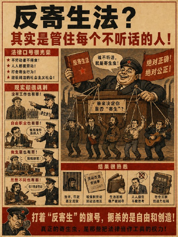 讽刺国安的躺平论 用GPT生成的苏联风格海报讽刺国安的躺平论 用GPT生成的苏联风格海报