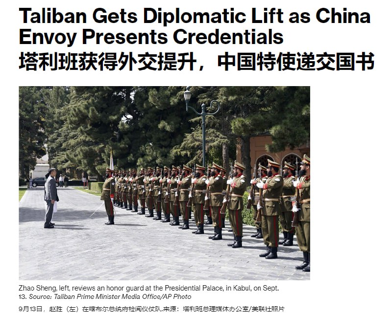 墙国正式拥抱塔利班，成为全球第一个在塔利班派出大使（最高级别）的国家墙国正式拥抱塔利班，成为全球第一个在塔利班派出大使（最高级别）的国家