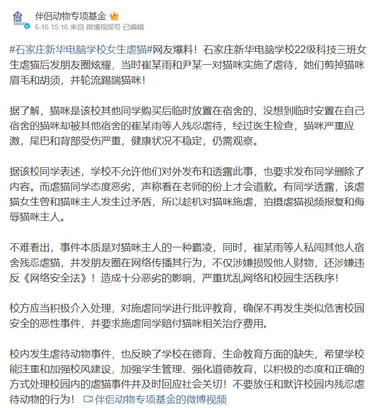 小太妹虐猫为了报复猫主人，已打马赛克小太妹虐猫为了报复猫主人，已打马赛克