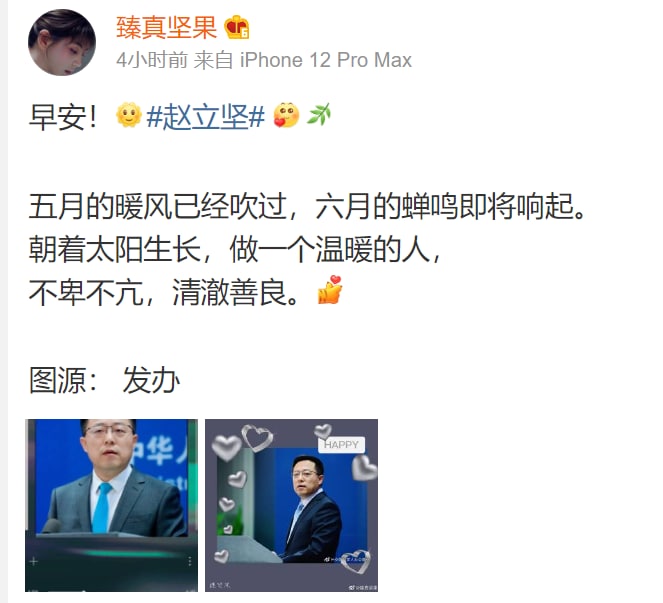 汪文斌、赵立坚的狂热粉丝投稿By