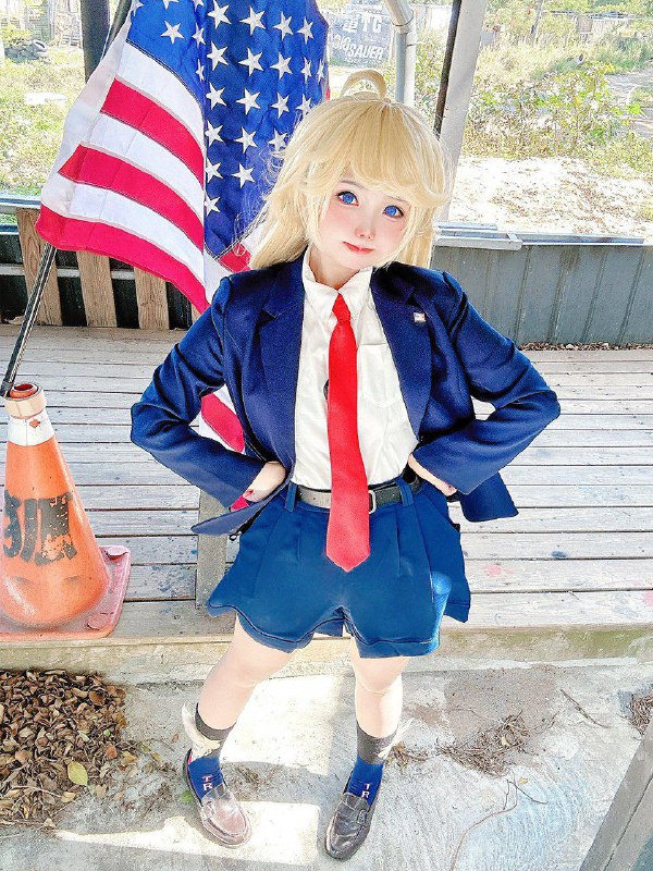喜欢我特朗普大总统吗🥰Donald J. Trump chan 🇺🇸🗽トランプ大統領❤️💙