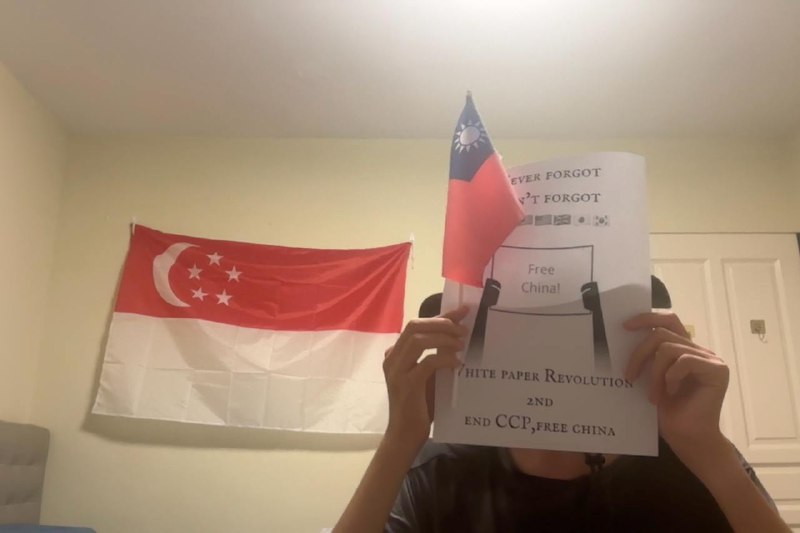 我在新加坡为白纸革命发声！I'm speaking out for the White Paper Revolution in Singapore!投稿By