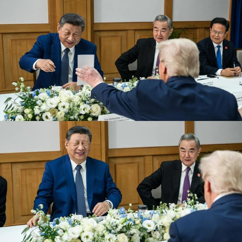 怀疑川普给习近平看了这个meme图🤪怀疑川普给习近平看了这个meme图🤪