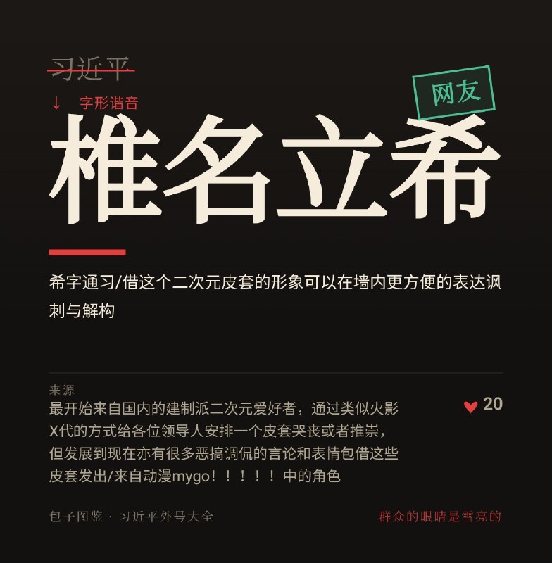 首个习近平外号征集网站