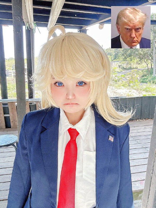 喜欢我特朗普大总统吗🥰Donald J. Trump chan 🇺🇸🗽トランプ大統領❤️💙