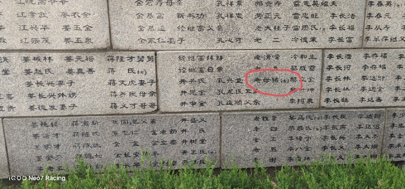 前段時間和朋友去南京，南京大XX紀念館  “大白狗” 似乎被磨掉了 但是新幹員老母豬追加😎 匿名投稿