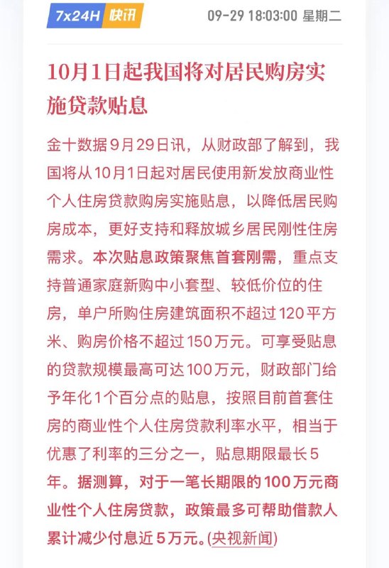 海外還在加息對抗通膨，中國卻開始貼息鼓勵買房