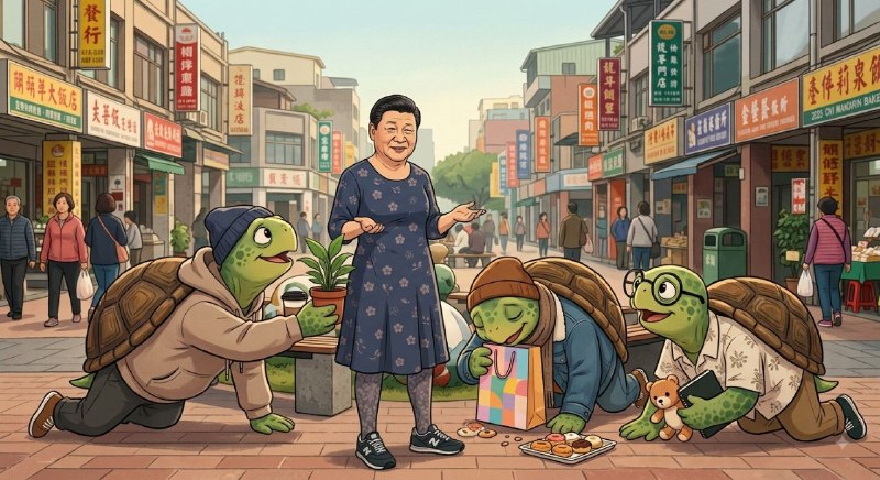 龟男讨好习女士😎